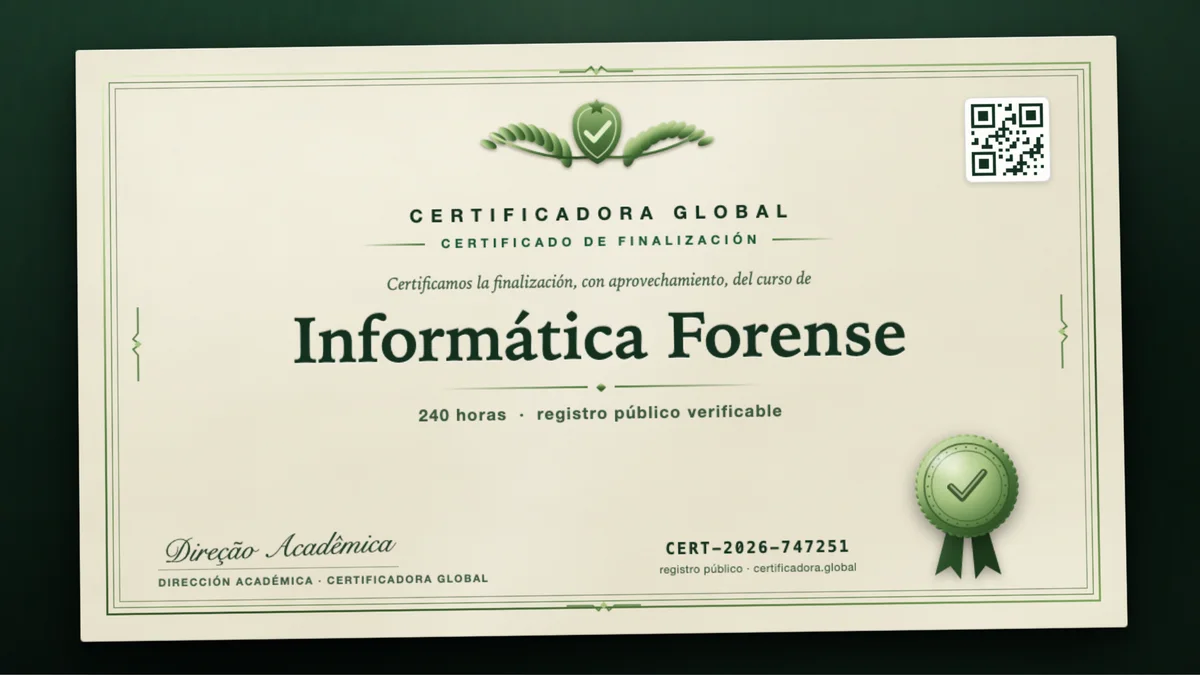 Portada del curso Informática Forense