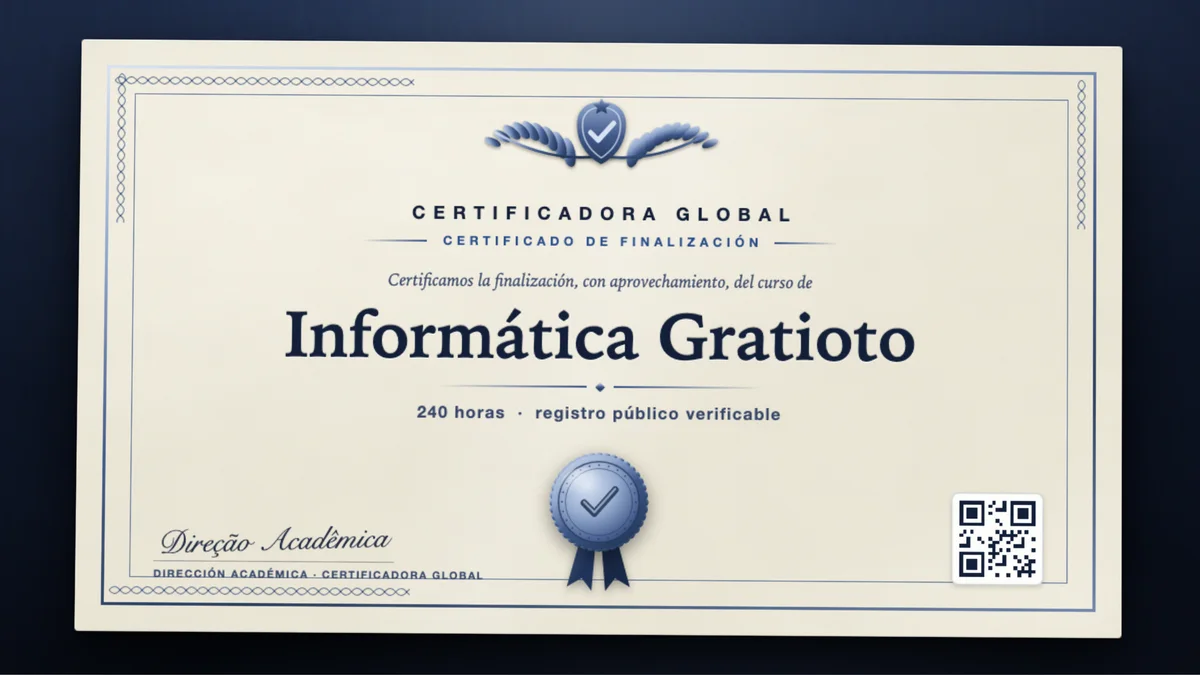 Portada del curso Informática Gratioto