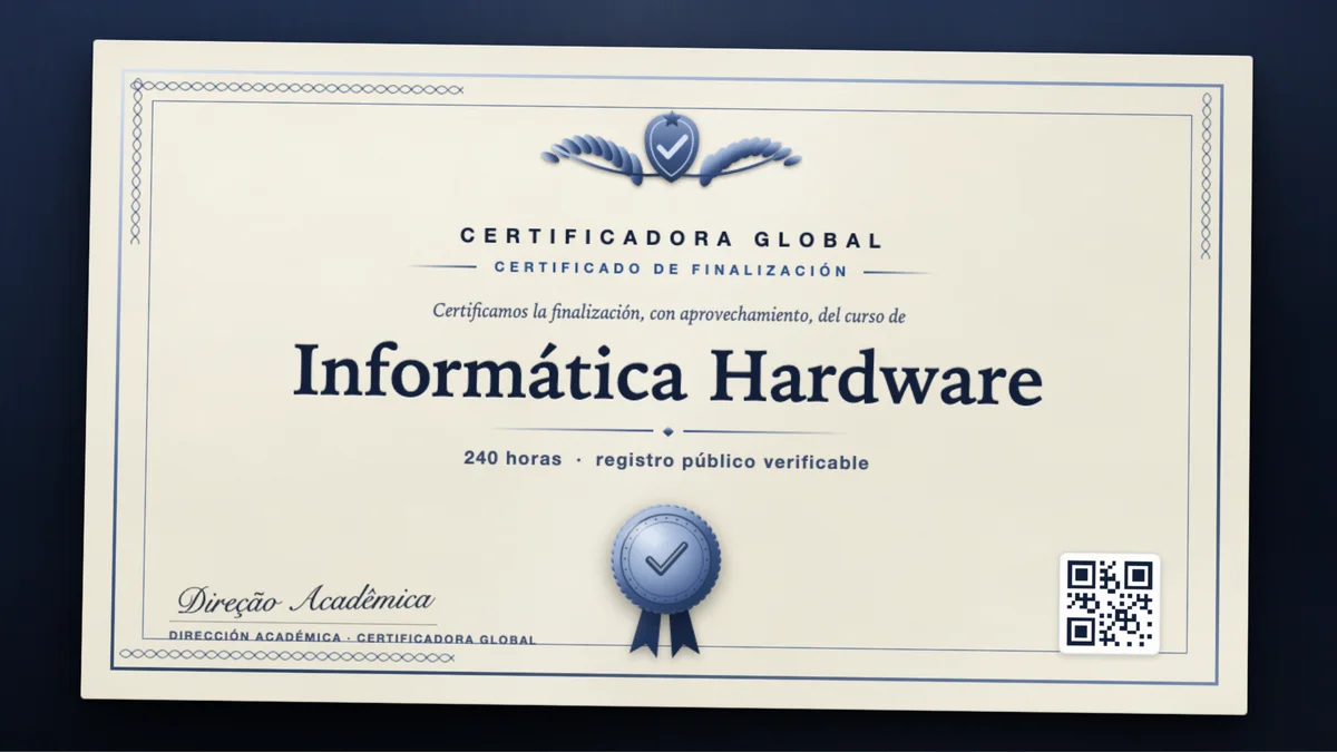Portada del curso Informática Hardware