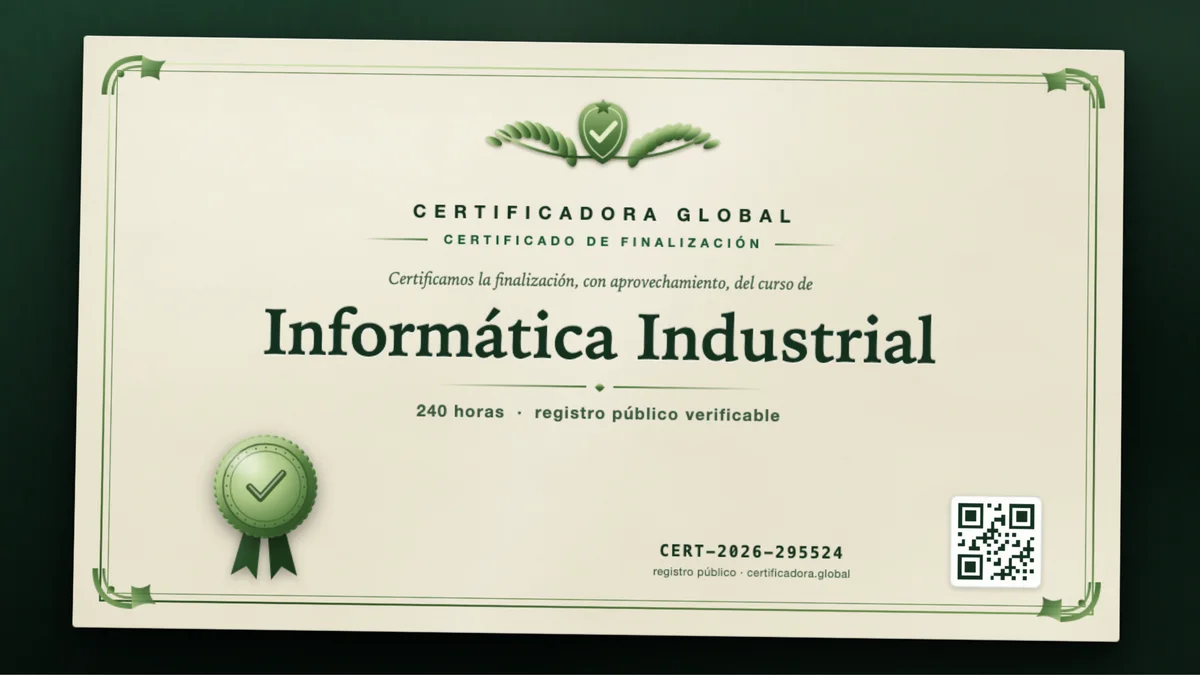 Portada del curso Informática Industrial