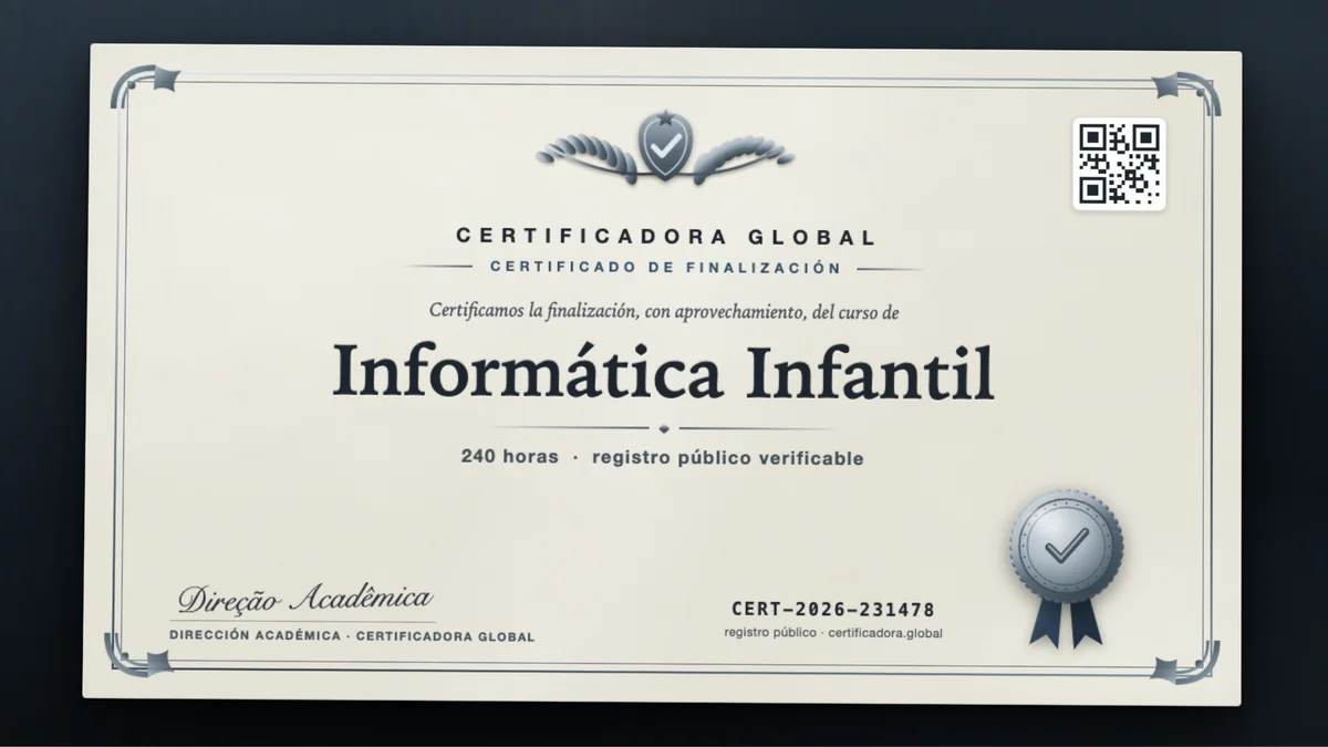 Portada del curso Informática Infantil