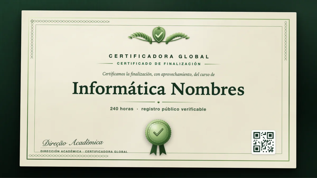Portada del curso Informática Nombres