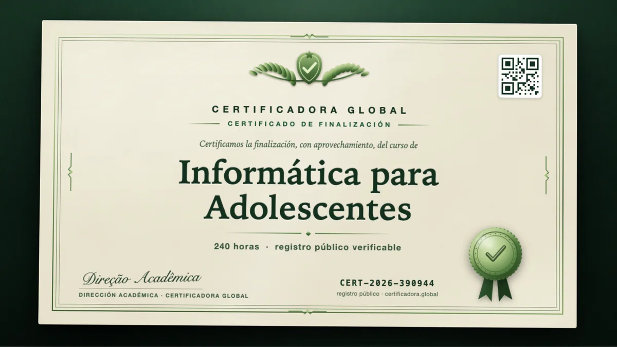 Portada del curso Informática para Adolescentes