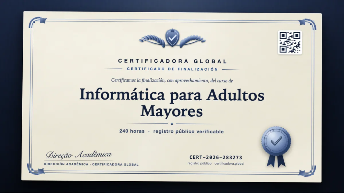 Portada del curso Informática para Adultos Mayores
