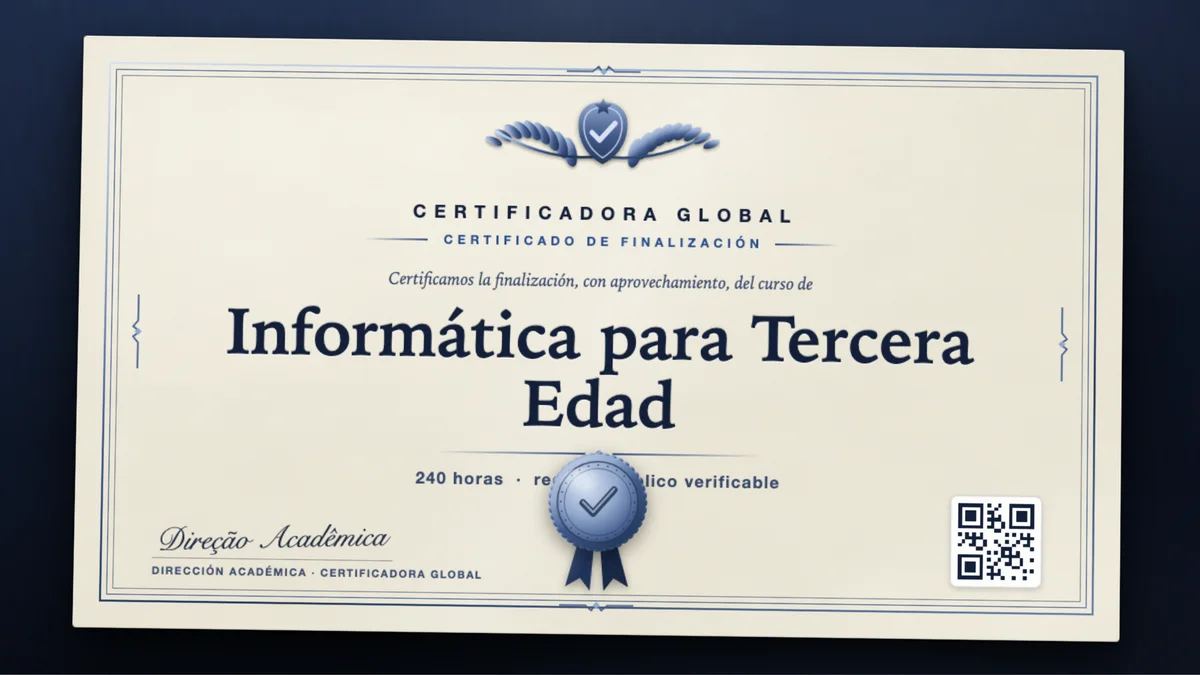 Portada del curso Informática para Tercera Edad