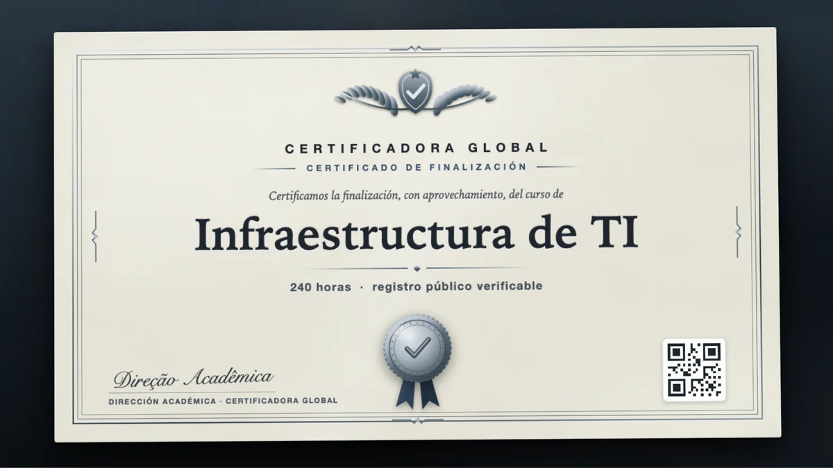 Portada del curso Infraestructura de TI