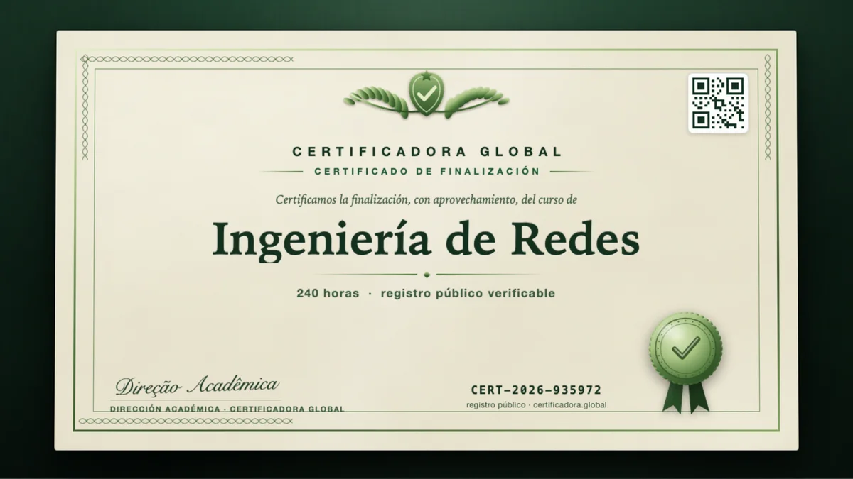 Portada del curso Ingeniería de Redes