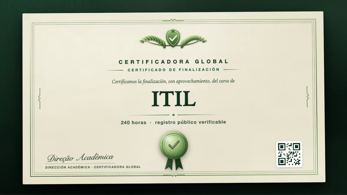 Portada del curso ITIL
