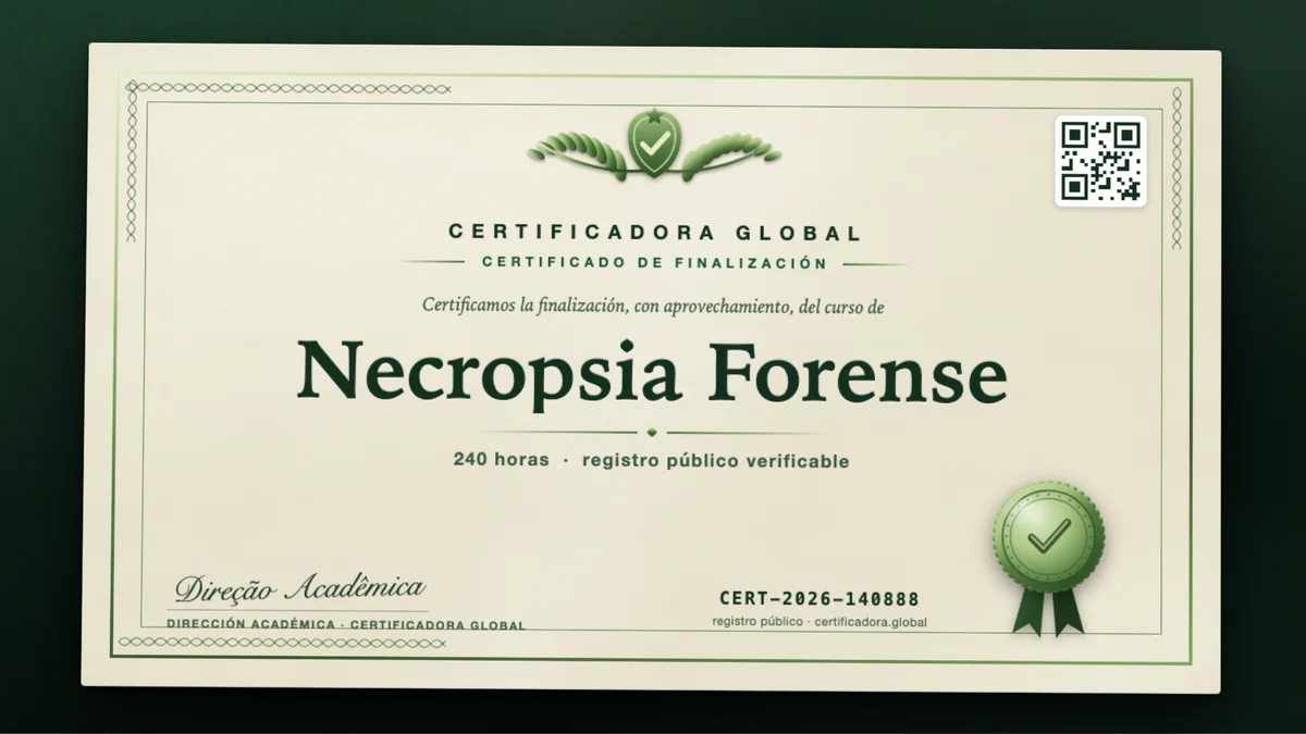 Portada del curso Necropsia Forense