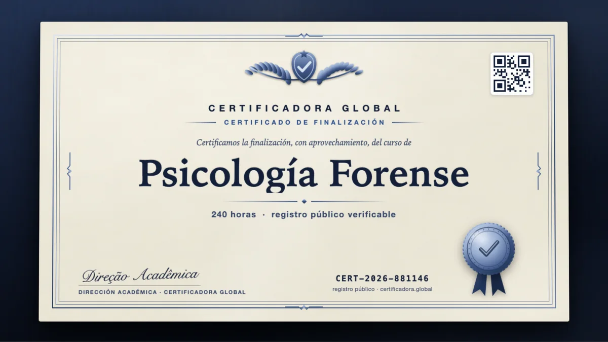Portada del curso Psicología Forense