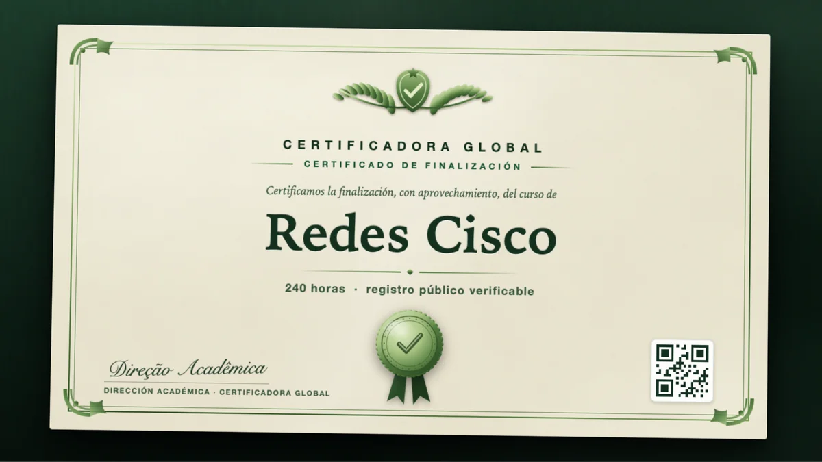 Portada del curso Redes Cisco