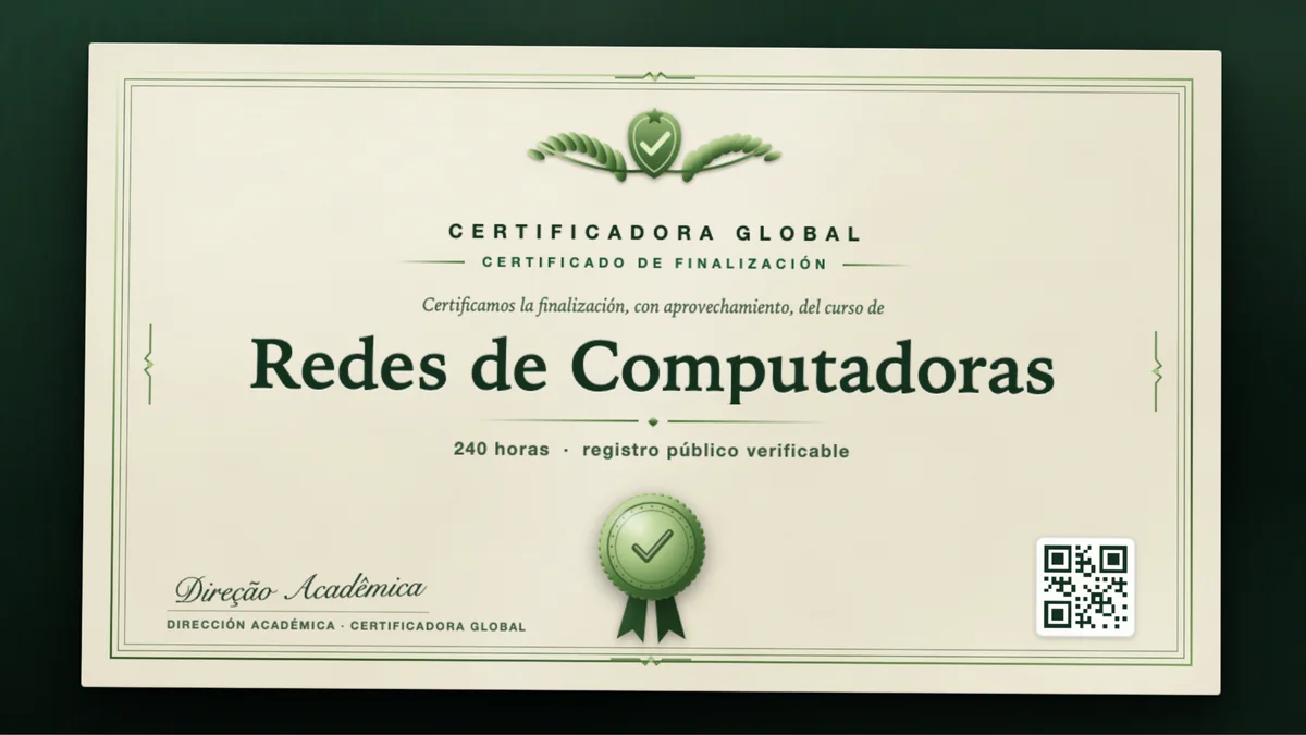 Portada del curso Redes de Computadoras