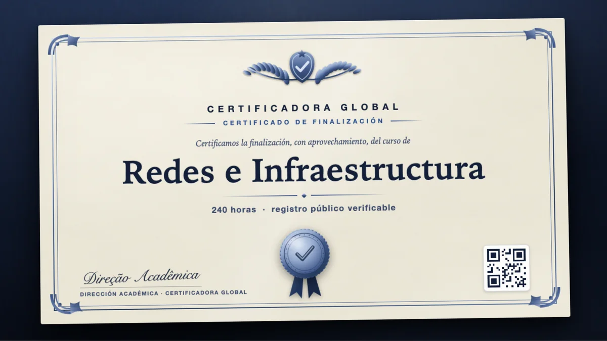 Portada del curso Redes e Infraestructura
