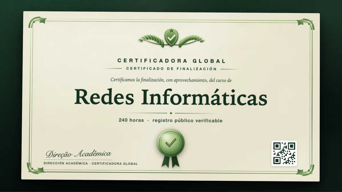 Portada del curso Redes Informáticas