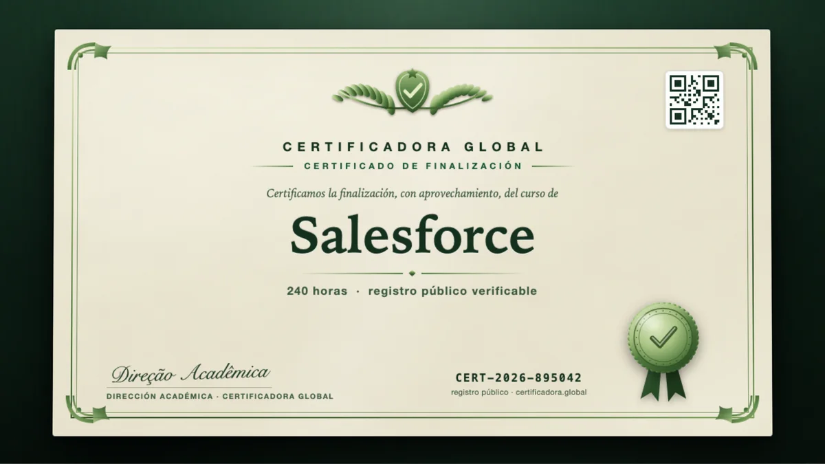 Portada del curso Salesforce