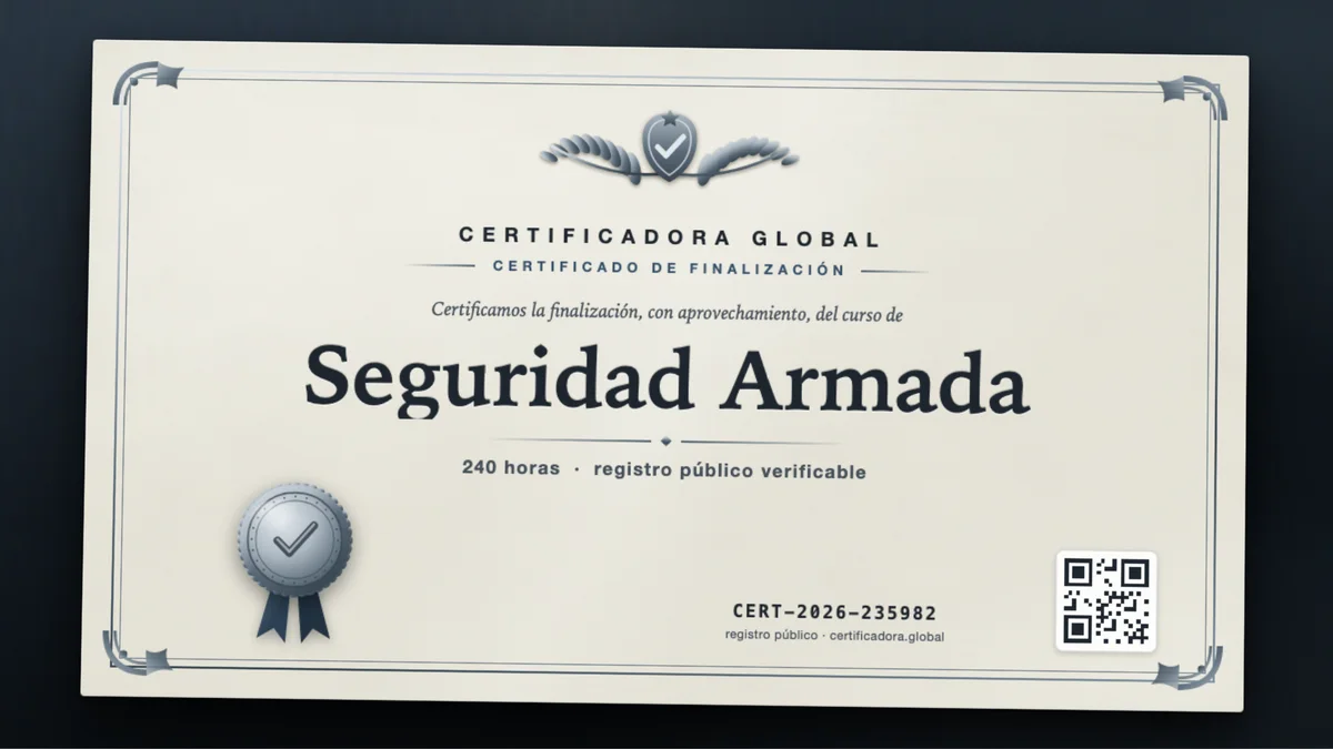 Portada del curso Seguridad Armada
