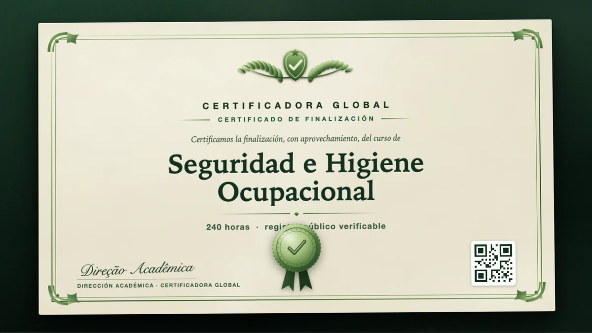 Portada del curso Seguridad e Higiene Ocupacional