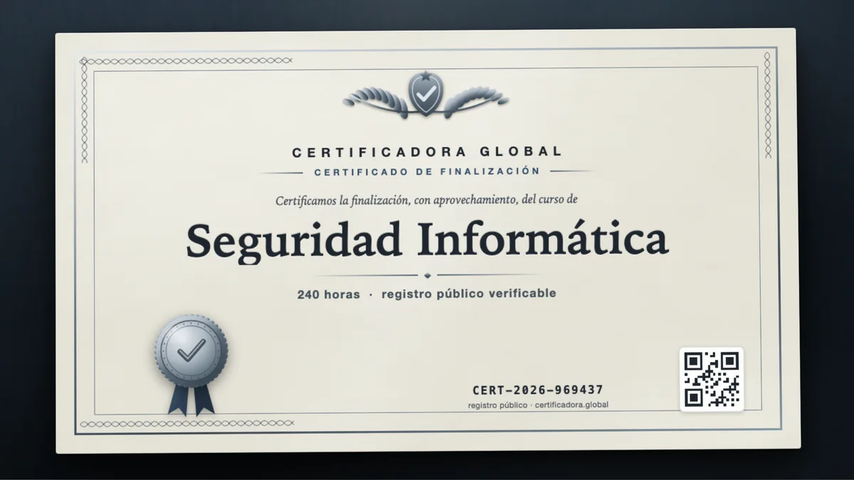 Portada del curso Seguridad Informática