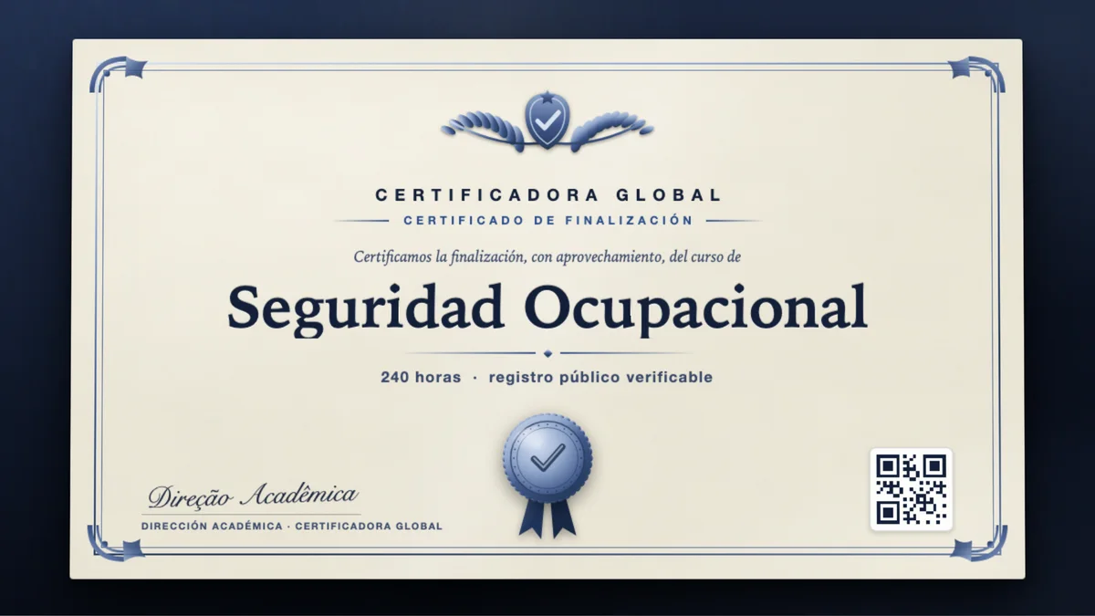 Portada del curso Seguridad Ocupacional