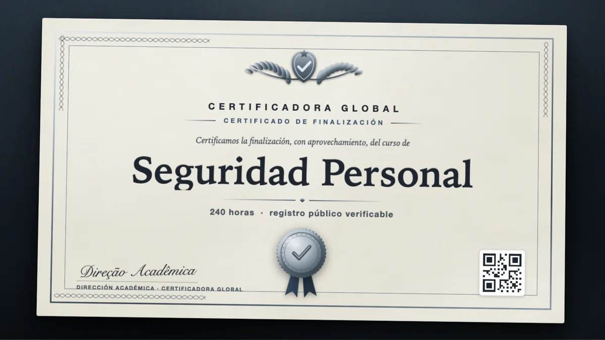 Portada del curso Seguridad Personal
