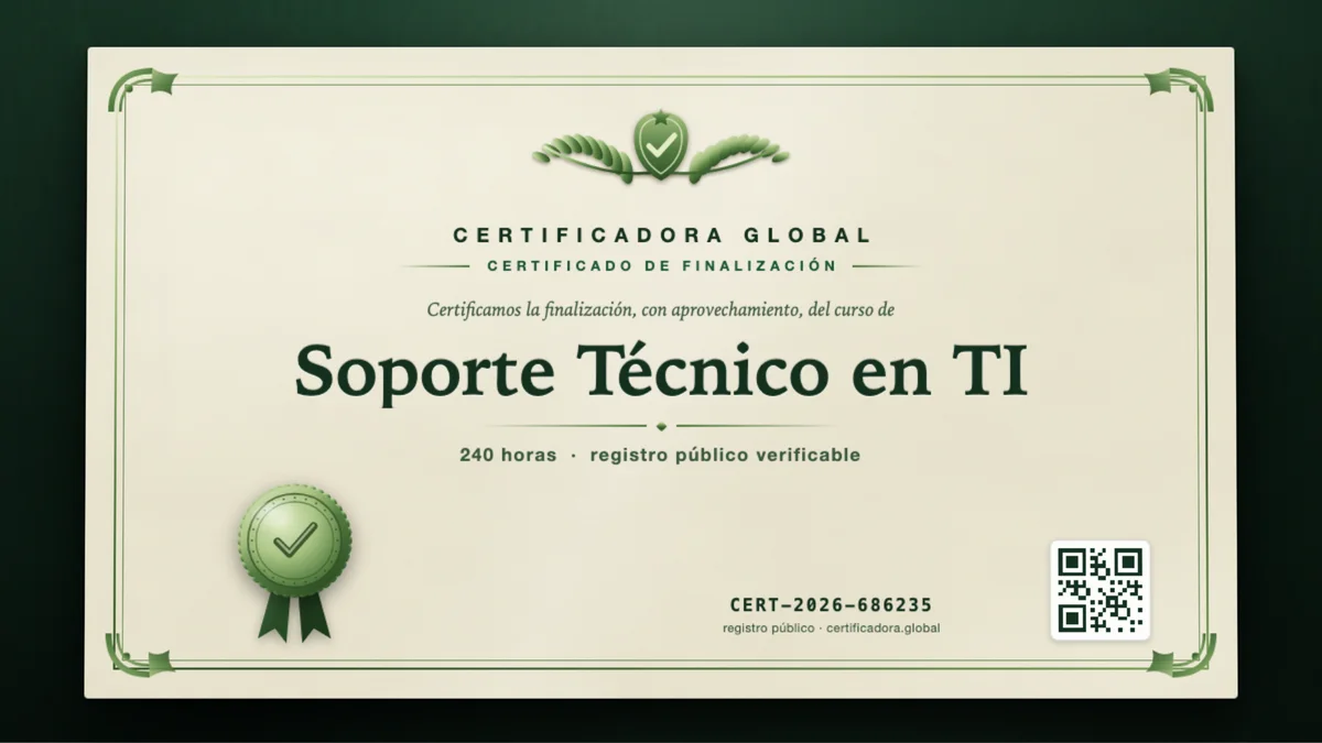 Portada del curso Soporte Técnico en TI