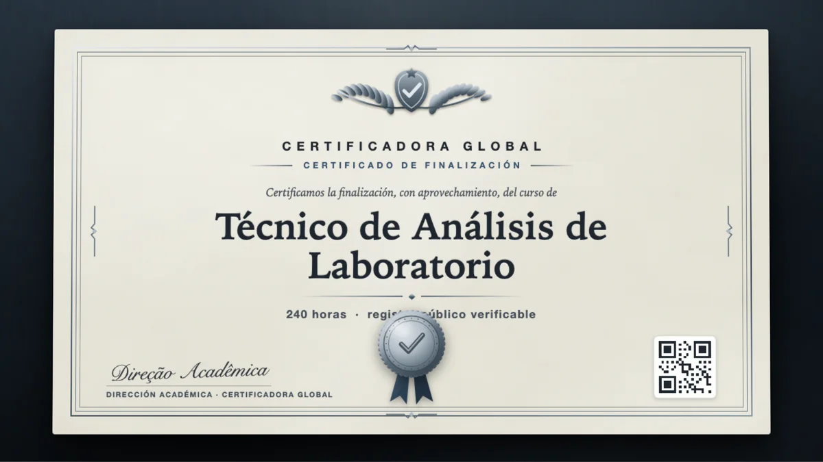 Portada del curso Técnico de Análisis de Laboratorio