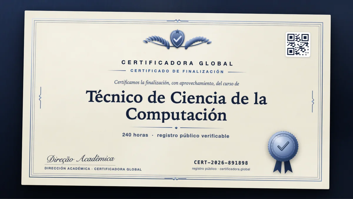 Portada del curso Técnico de Ciencia de la Computación
