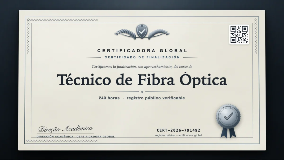 Portada del curso Técnico de Fibra Óptica