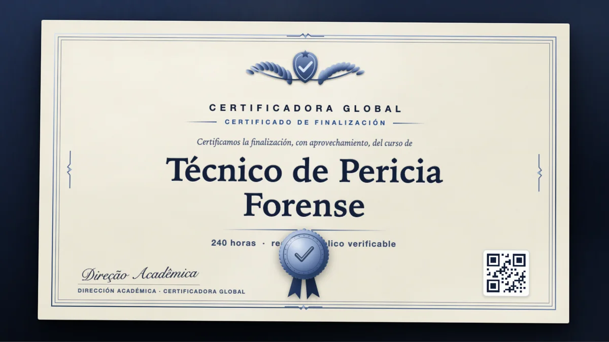 Portada del curso Técnico de Pericia Forense