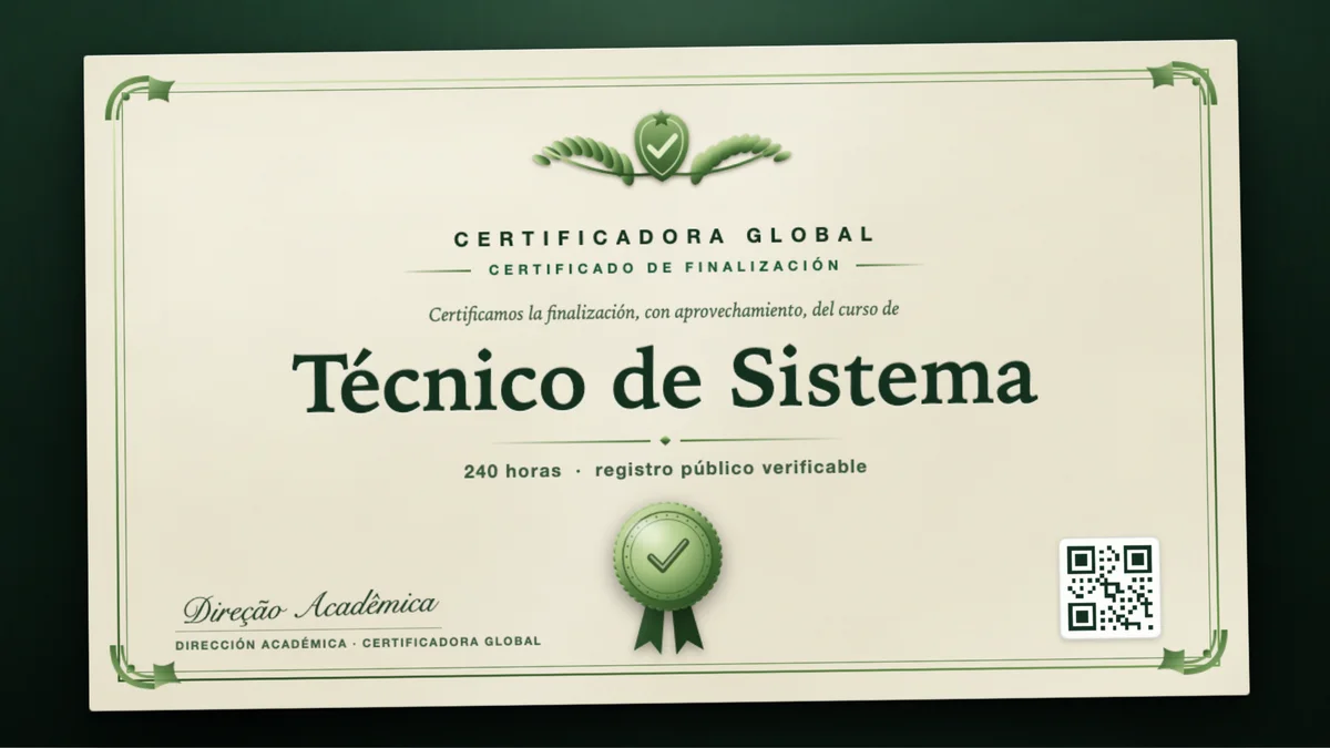 Portada del curso Técnico de Sistema