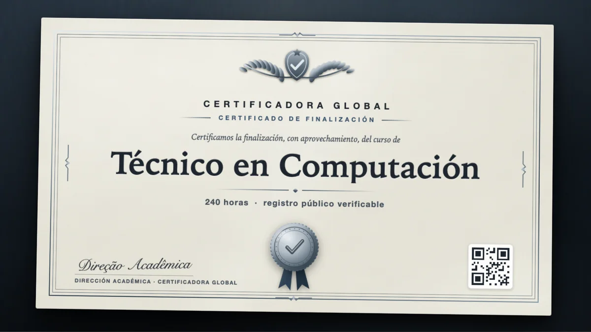 Portada del curso Técnico en Computación