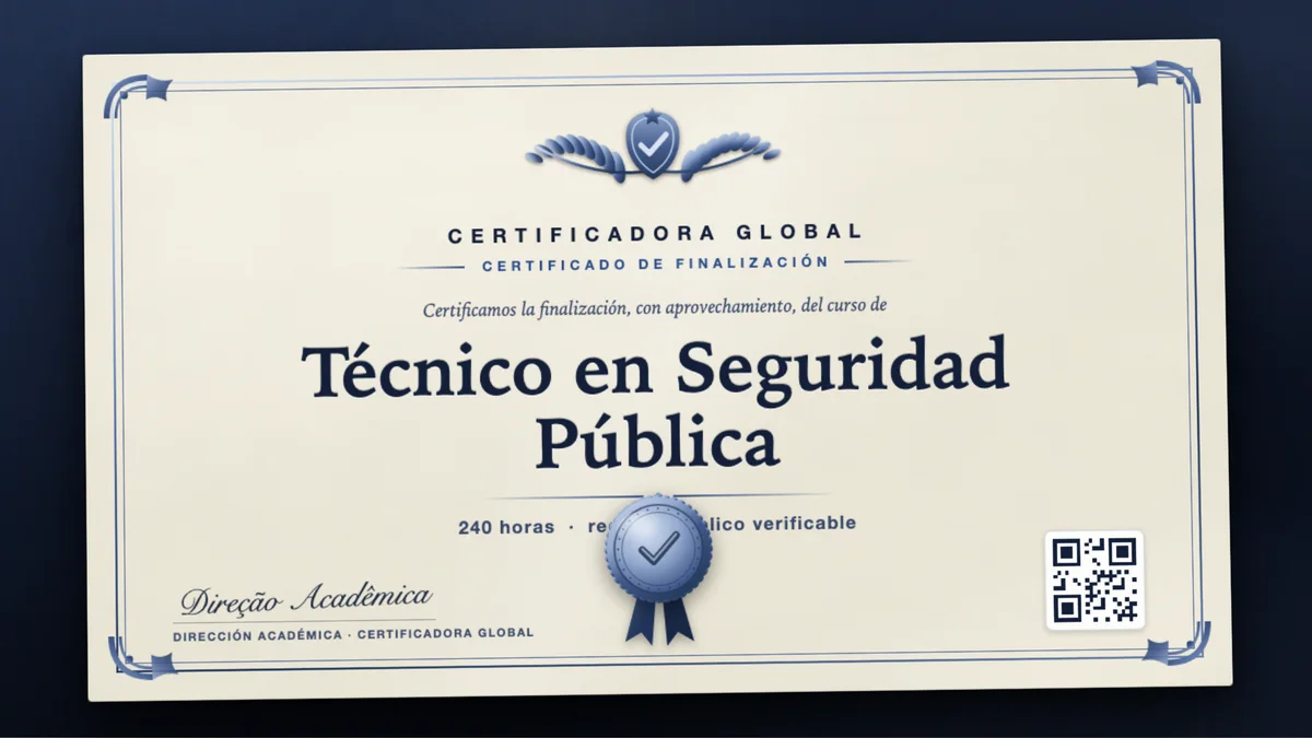 Portada del curso Técnico en Seguridad Pública