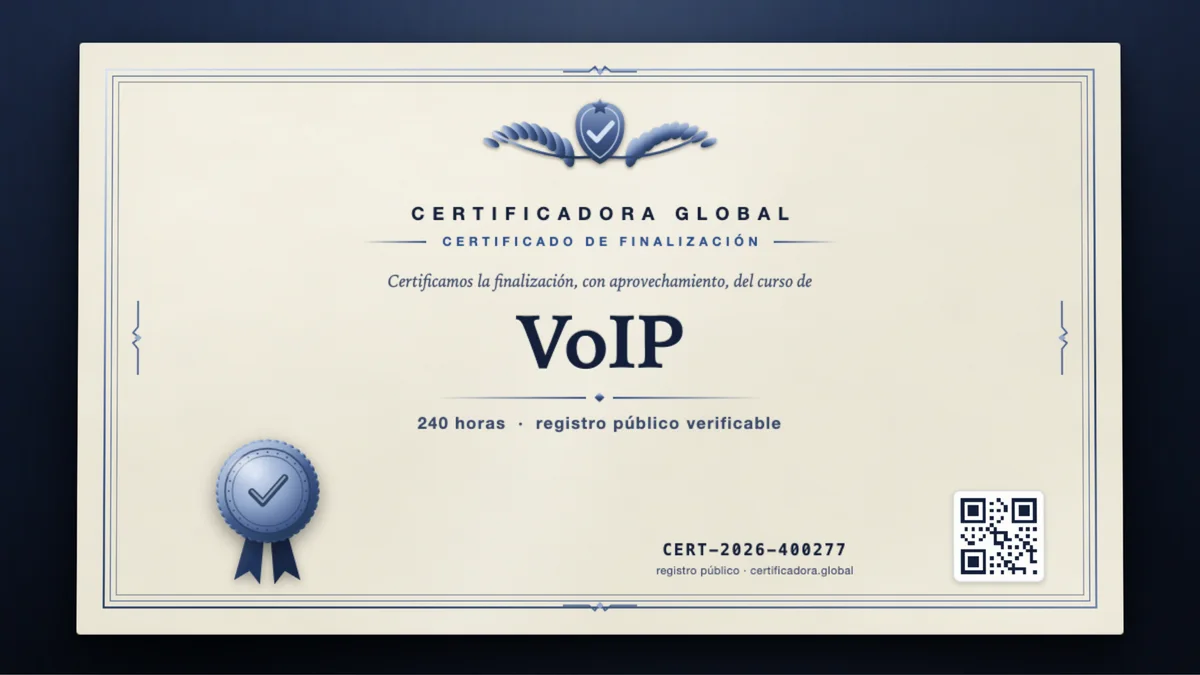 Portada del curso VoIP