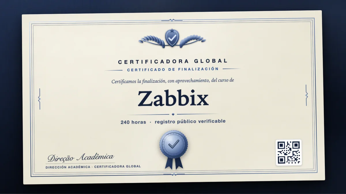 Portada del curso Zabbix