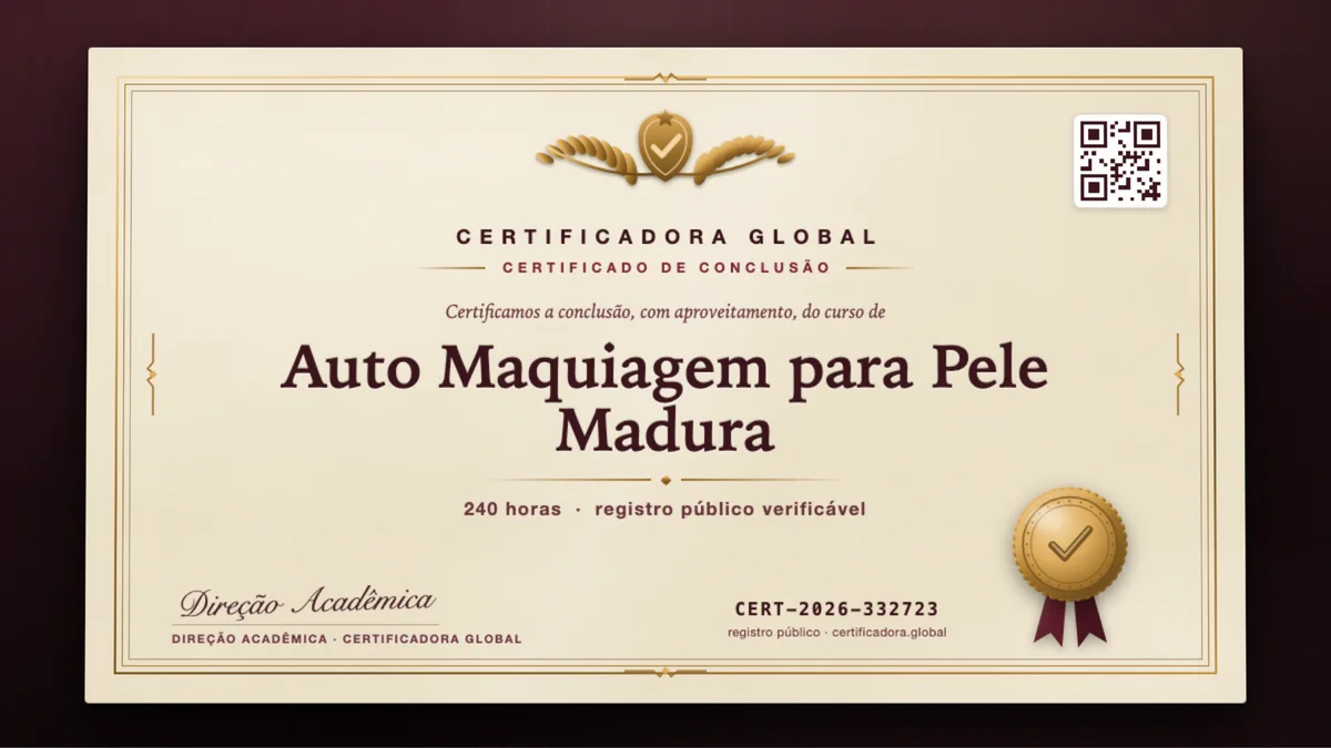 Capa do curso Auto Maquiagem para Pele Madura