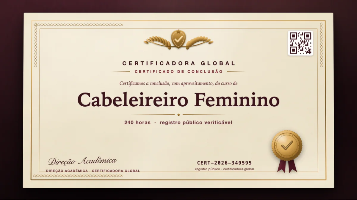 Capa do curso Cabeleireiro Feminino
