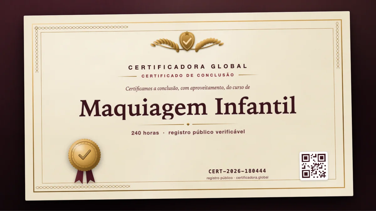 Capa do curso Maquiagem Infantil