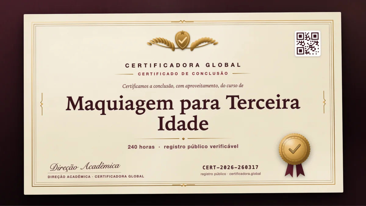 Capa do curso Maquiagem para Terceira Idade