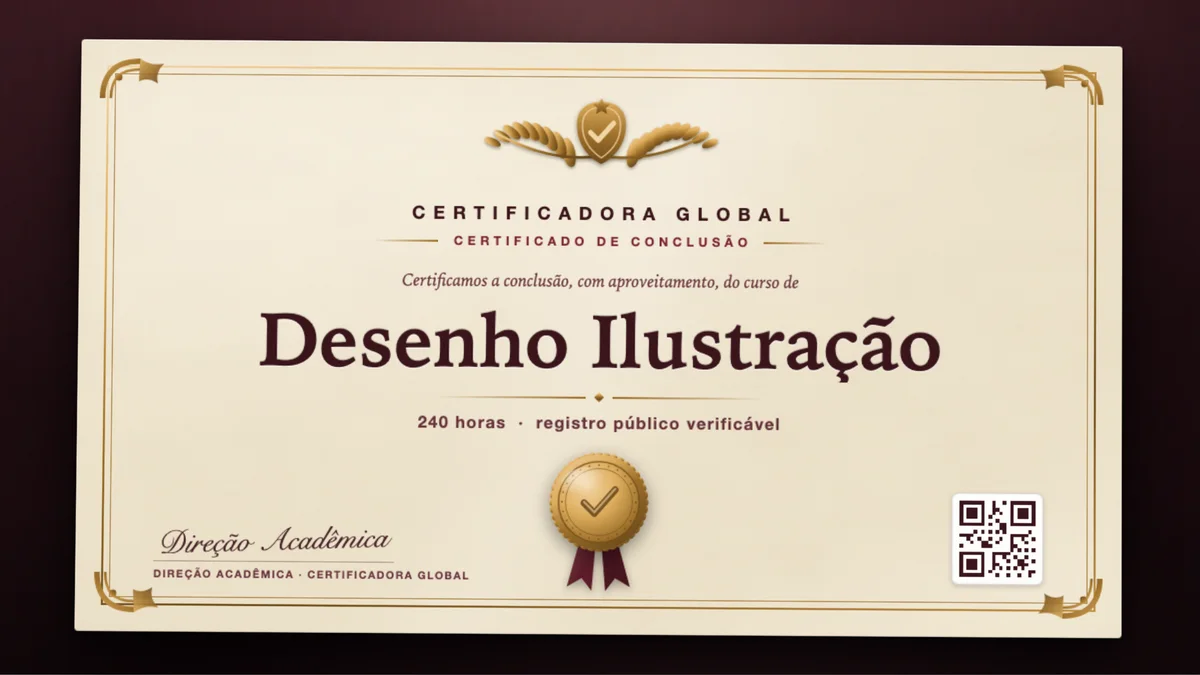 Capa do curso Desenho Ilustração