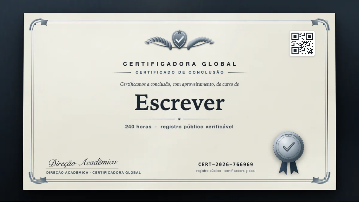 Capa do curso Escrever