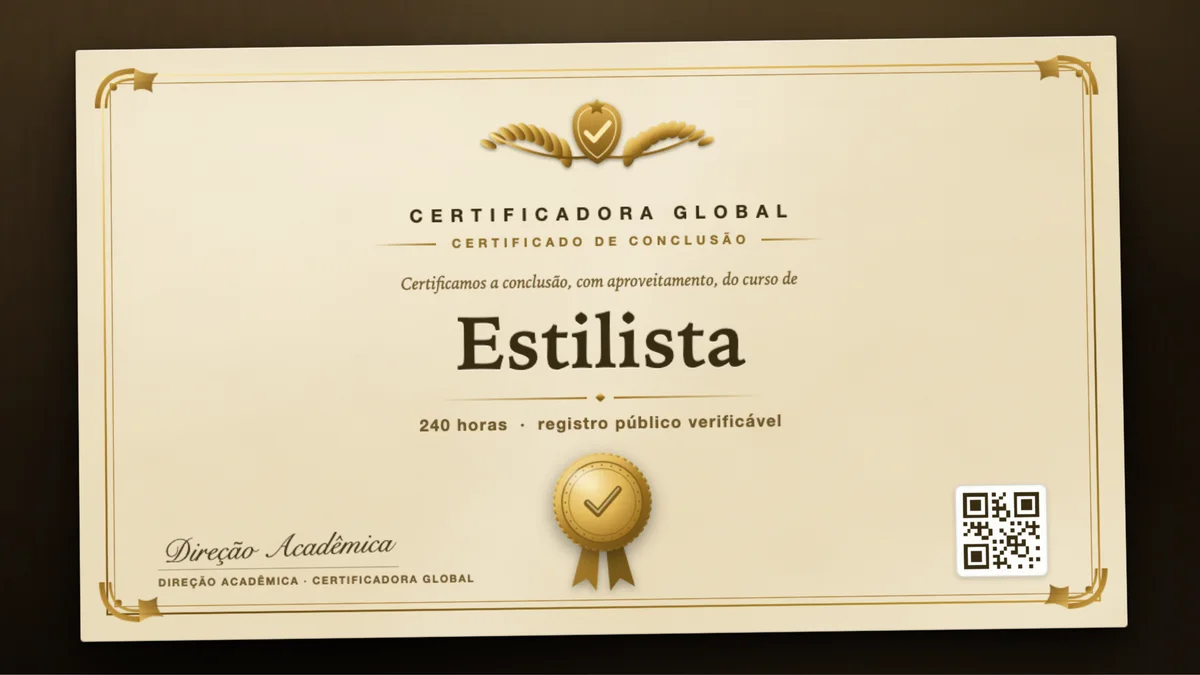 Capa do curso Estilista