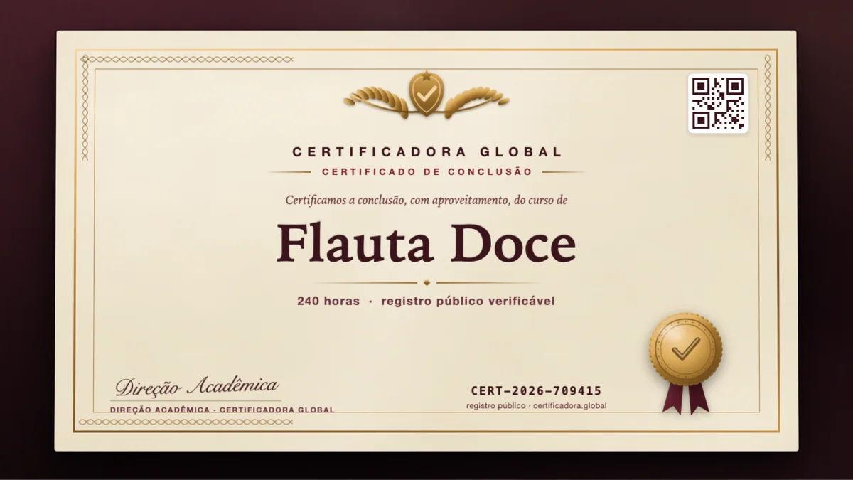 Capa do curso Flauta Doce