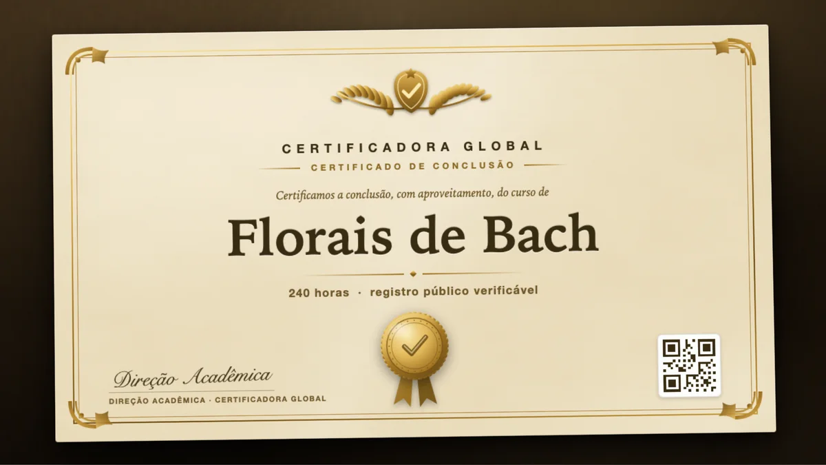 Capa do curso Florais de Bach