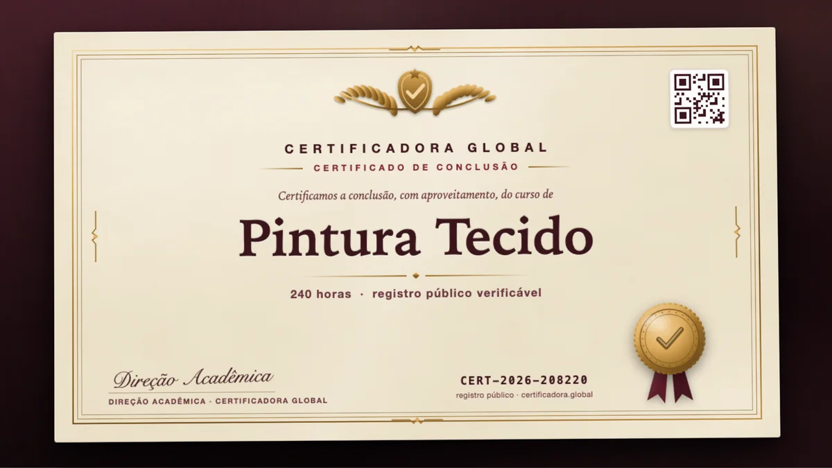 Capa do curso Pintura Tecido