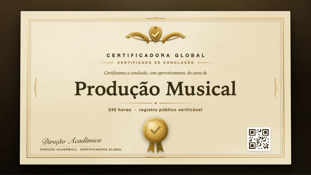 Capa do curso Produção Musical