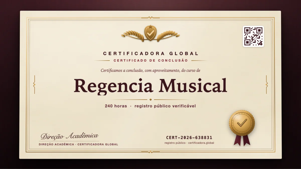 Capa do curso Regencia Musical