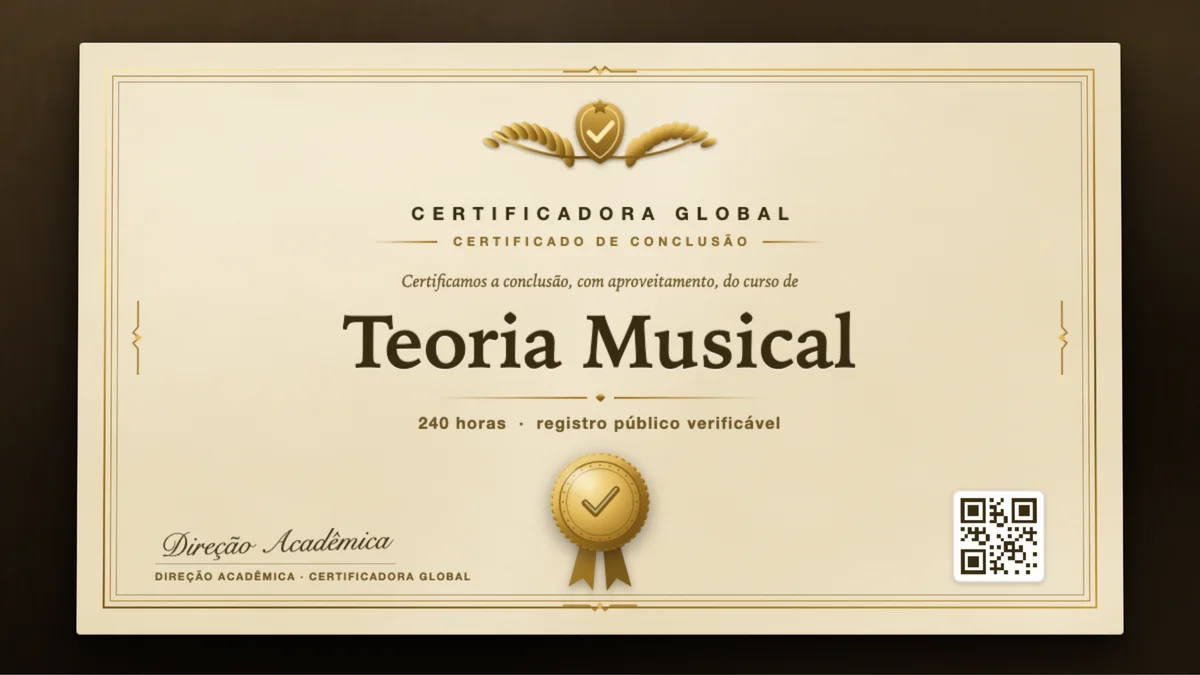 Capa do curso Teoria Musical