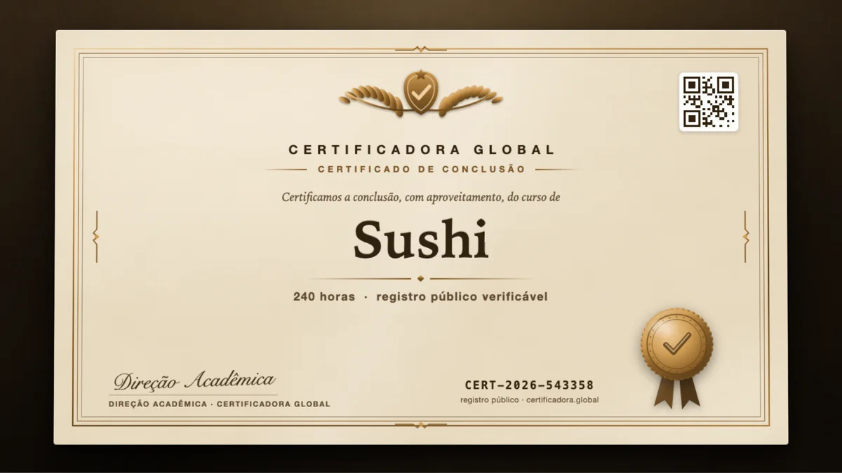 Capa do curso Sushi