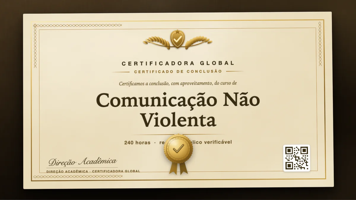 Capa do curso Comunicação Não Violenta