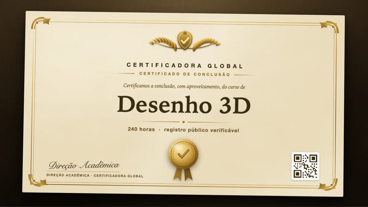 Capa do curso Desenho 3D